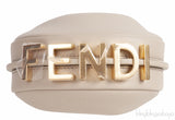 Nano Fendigraphy Grey Leather Charm