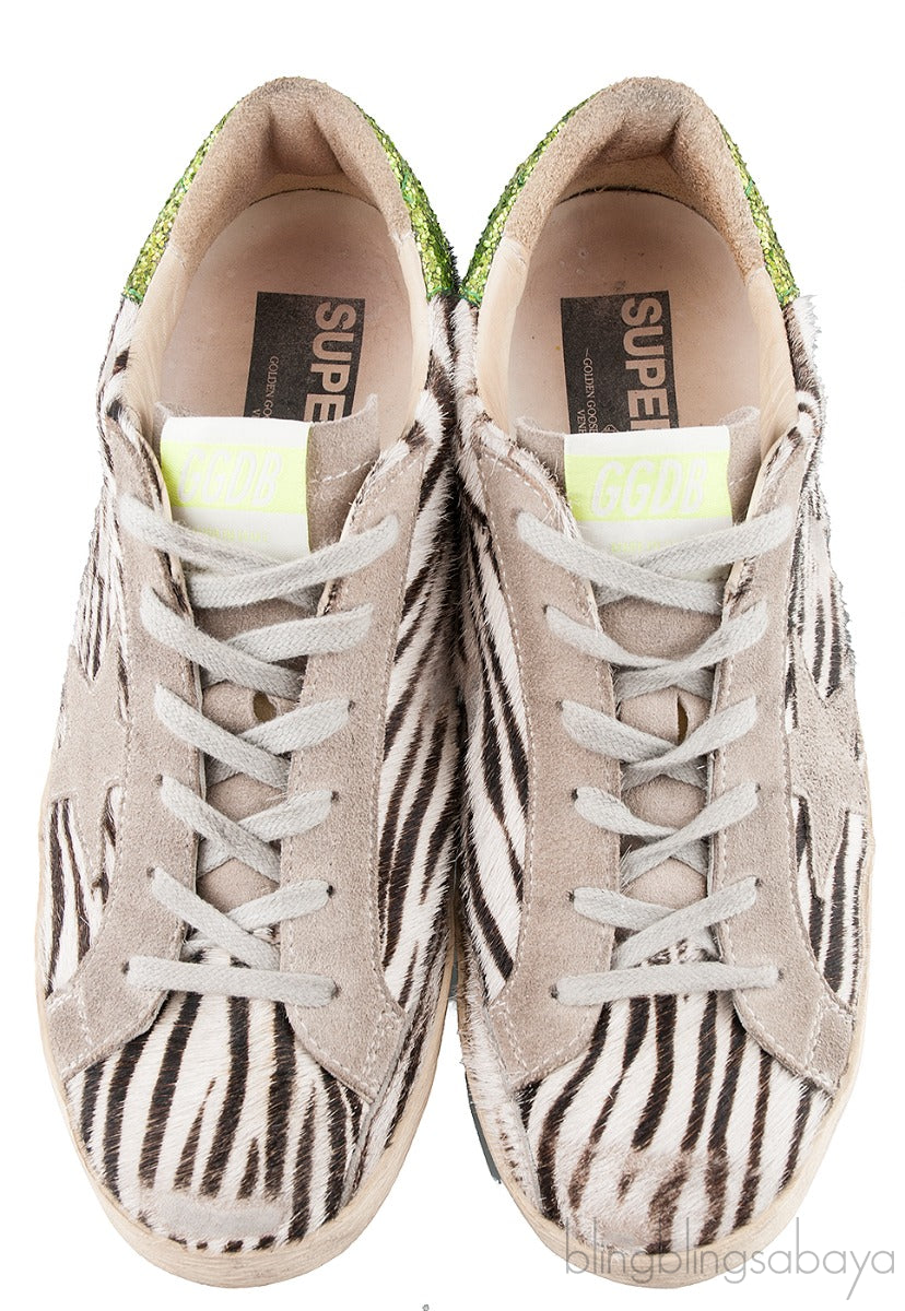 Superstar Zebra Pony Hair Sneakers