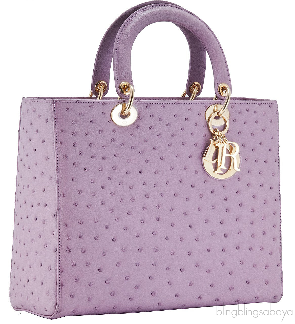 Lady Dior Parme Rose Ostrich L.Ed