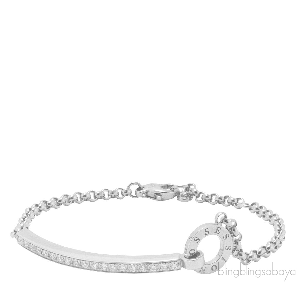 Possession White Gold Diamond Brac