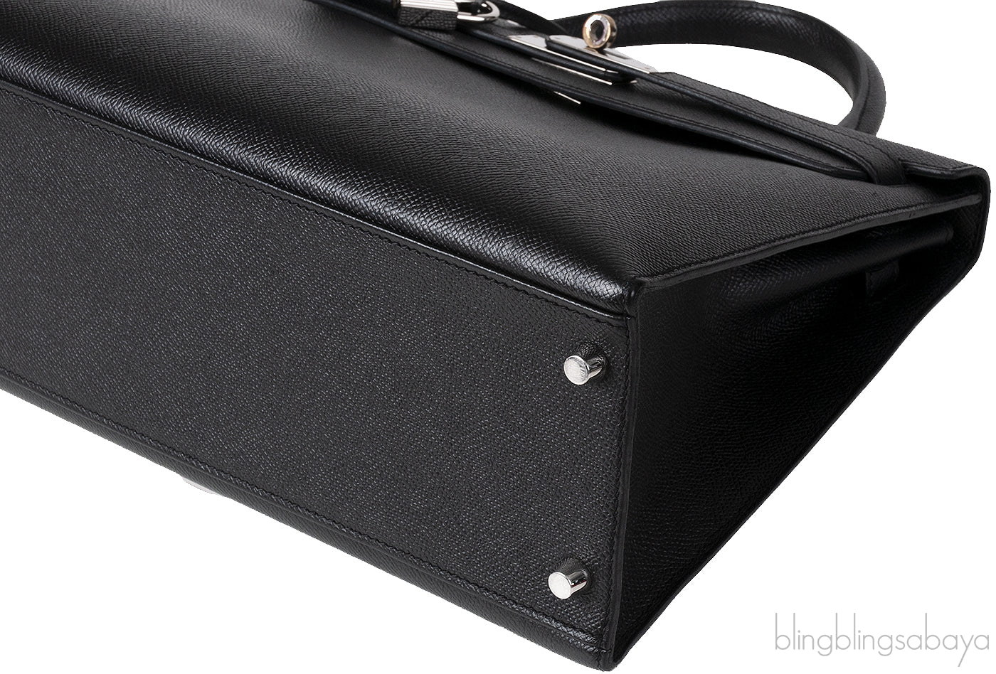 Kelly 32 Black Sellier Epsom PHW