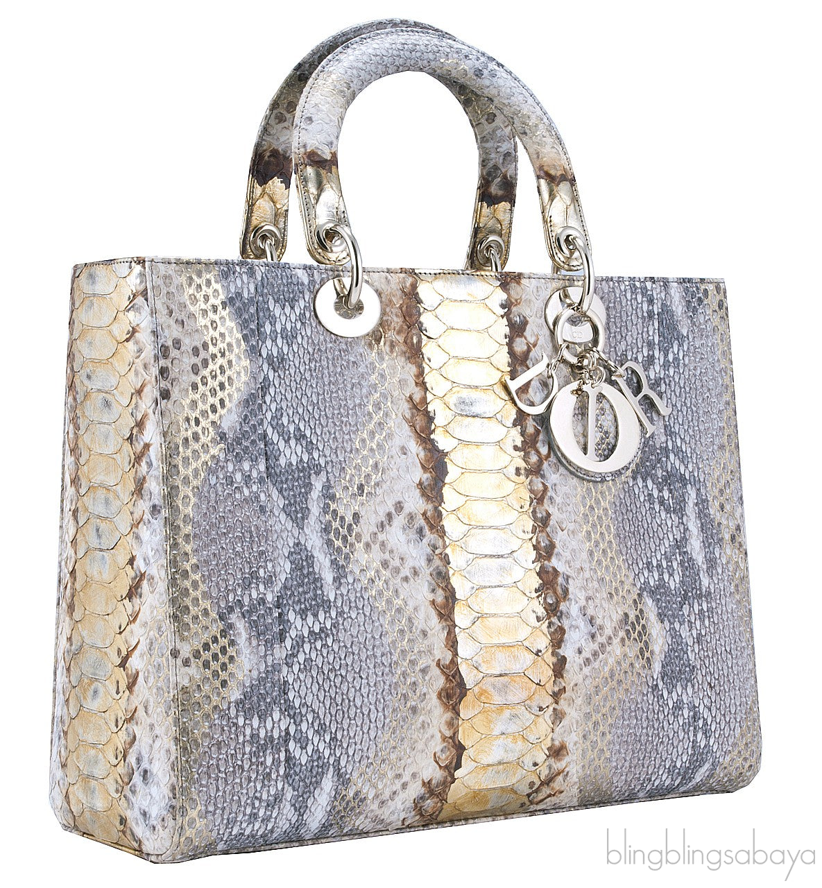 Lady Dior Royal Python Beige & Gold
