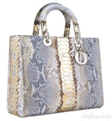 Lady Dior Royal Python Beige & Gold