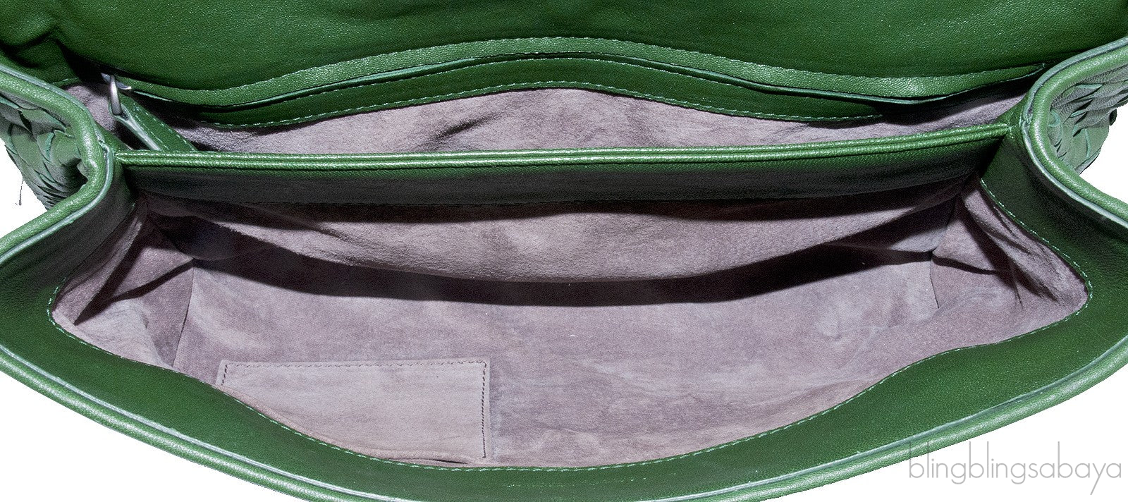 Green Intrecciato Olympia Bag