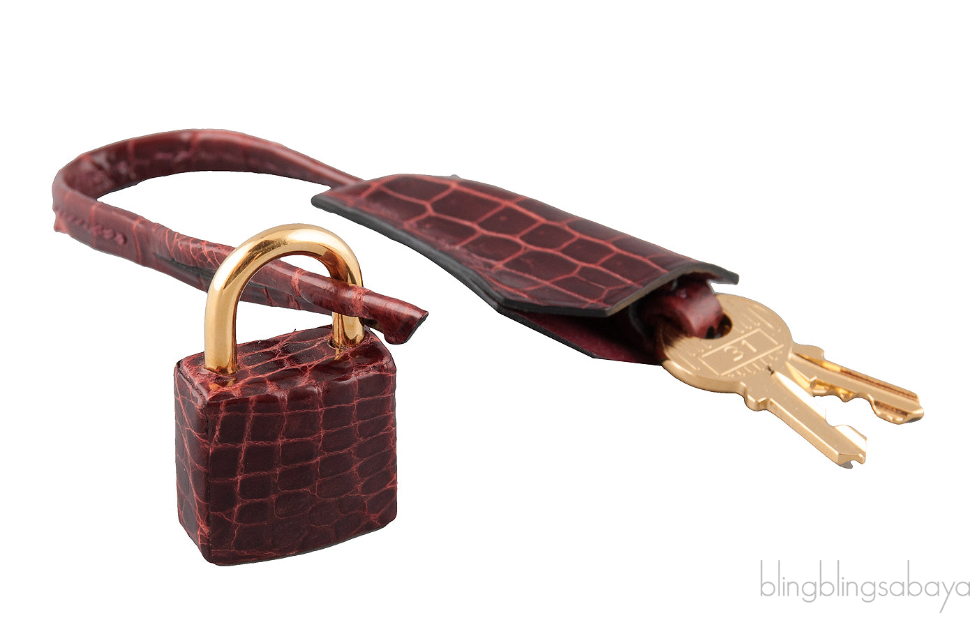 Birkin 25 Bordeaux Crocodile GHW