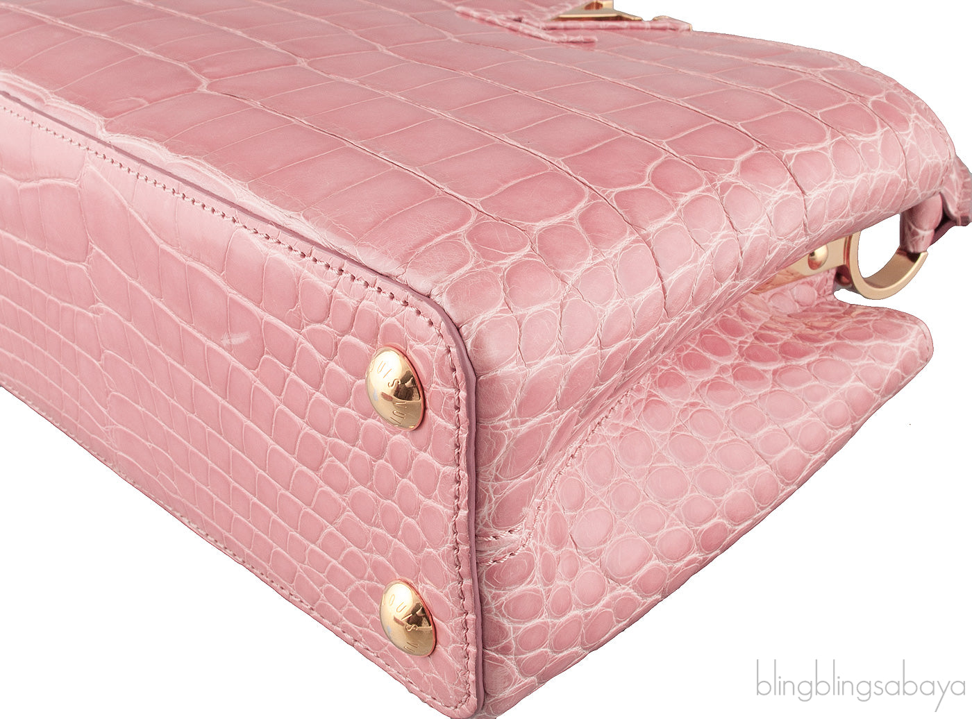 Capucines Vieux Rose Crocodile BB