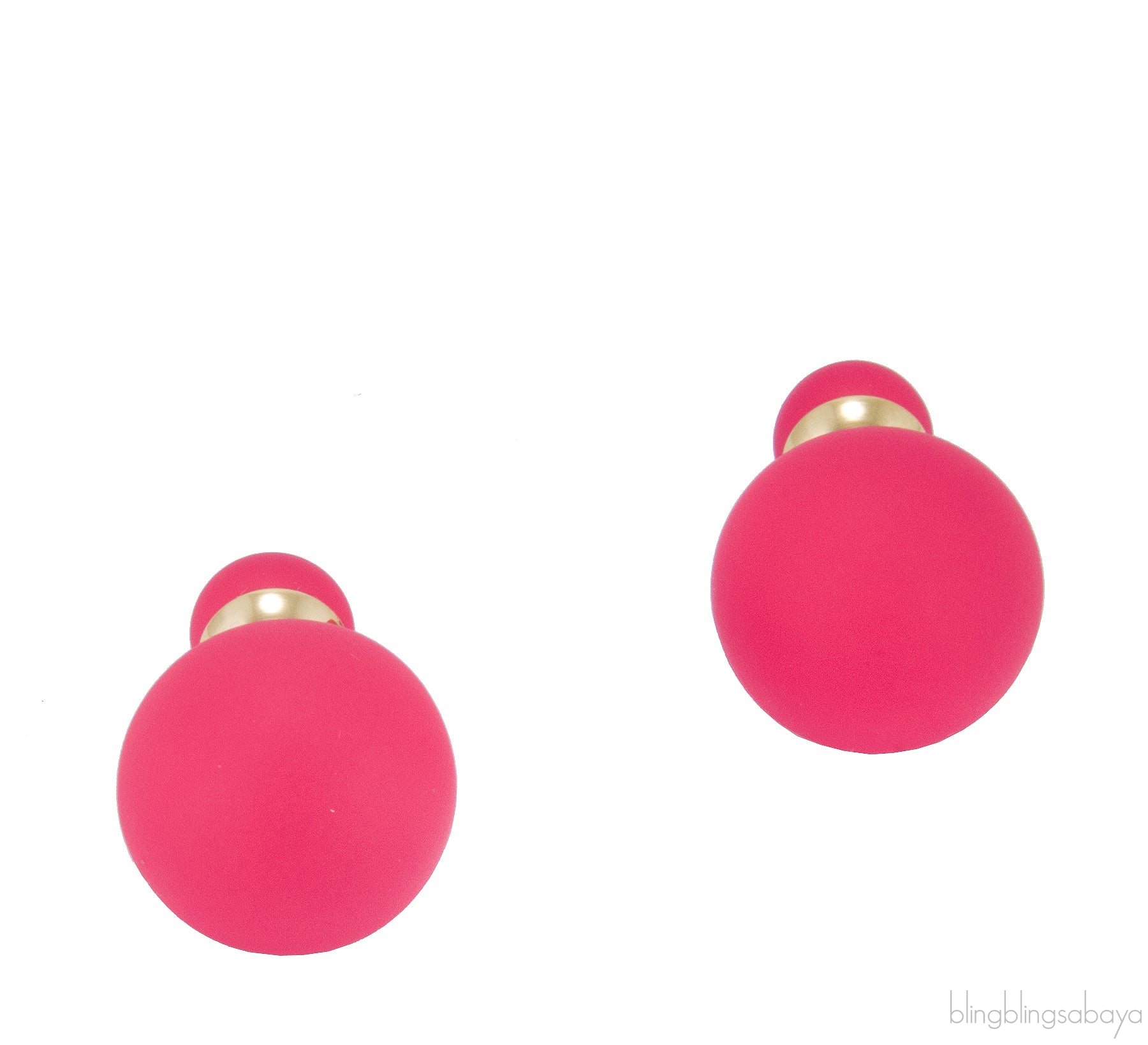 Mise En Dior Pink Tribal Earrings