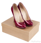 Christian Louboutin Feticha Cramberry Metal Patent Pump