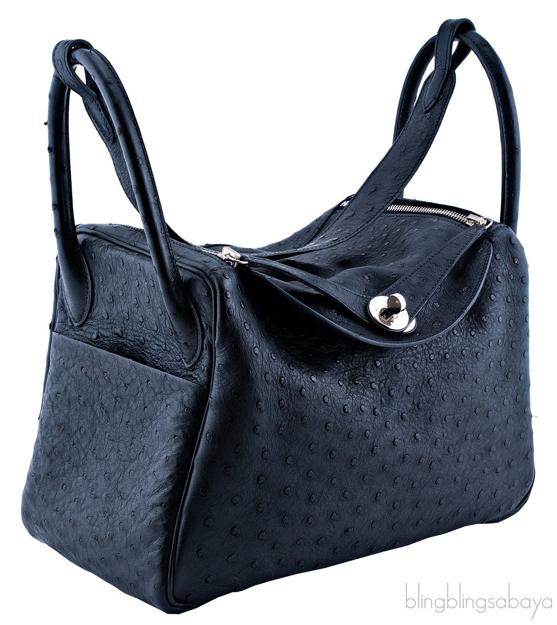 Lindy Black Ostrich