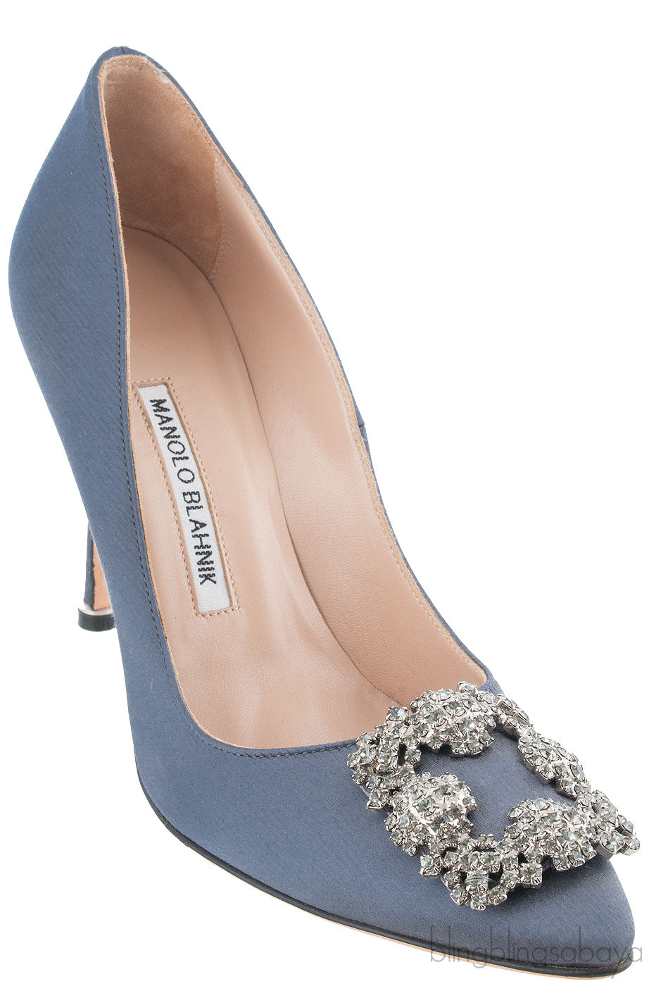 Dark Grey Hangisi Satin Heels