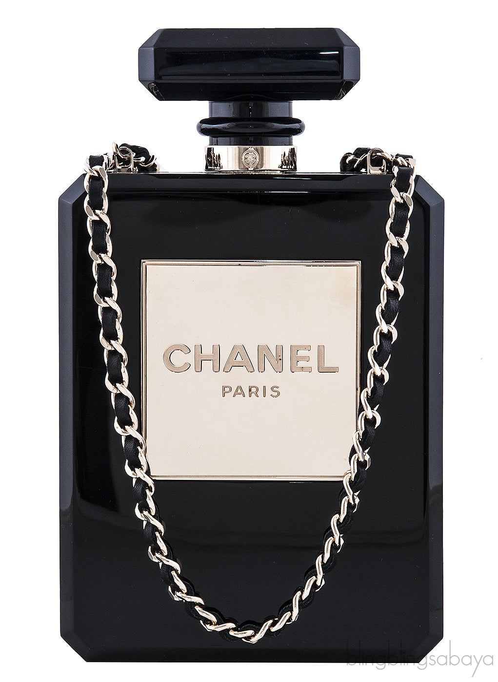 Black Plexiglass Perfume Bottle Bag