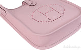 Hermès Mini Evelyne TPM 16 Rose Sakura Amazone Taurillon Clemence PHW