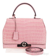 Moynat Rejane PM Pink Nilo Crocodile