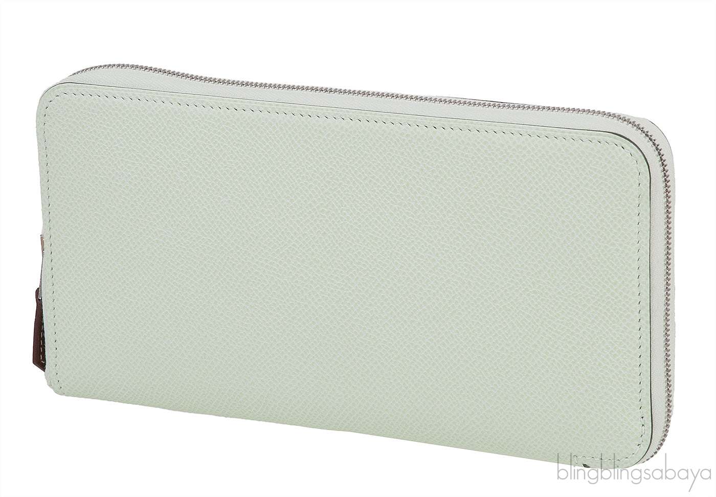 Hermes Vert Fizz Silk\'In Classique Long Wallet