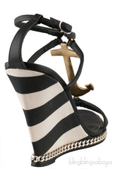 Coline Anchor Wedge Sandals