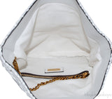 White Crochete Raffia Bag