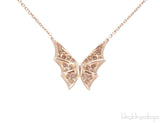 Mini Flutter Bat-Moth Pendant Neck.