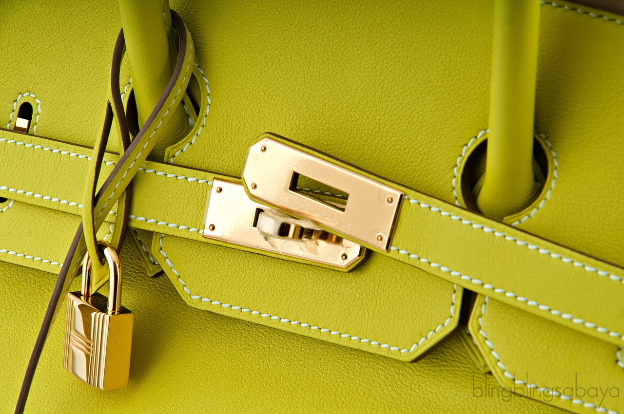Birkin 35 Lime Swift