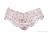 Light Pink Printed Ruffle Camisole Set