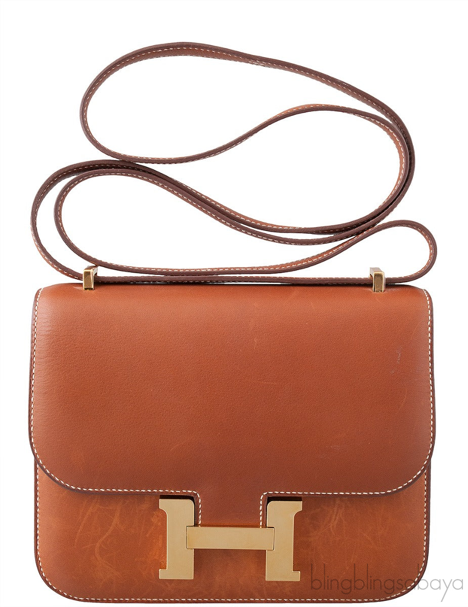 Constance 18 Fauve Barenia Leather