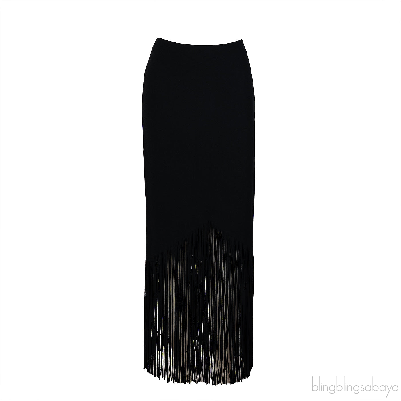 Tom Ford Black Fringed Skirt