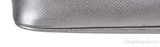 Silver Saffiano Promenade Top Handle Bag