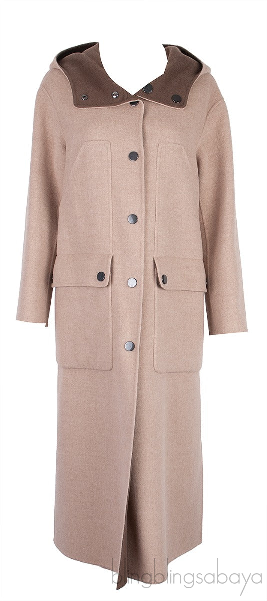 Grey Wool Reversible Coat