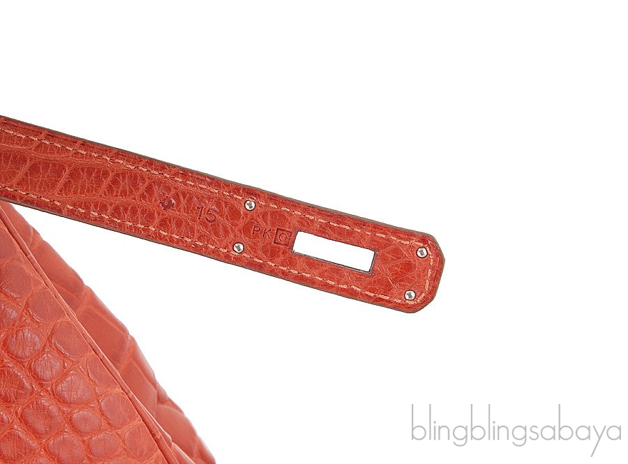 Birkin 35 Geranium Matte Crocodile