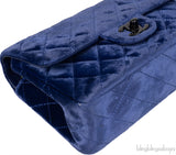 Chanel Velvet blue Mini Flap Bag