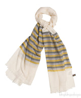 Stripe Print Off-white Stole