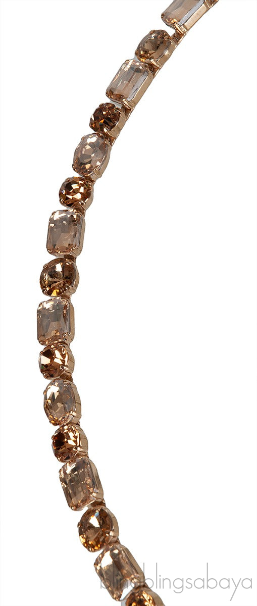 Python Crystal Embellished Slim Belt