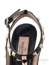Yellow & Black Patent Rockstuds Heels