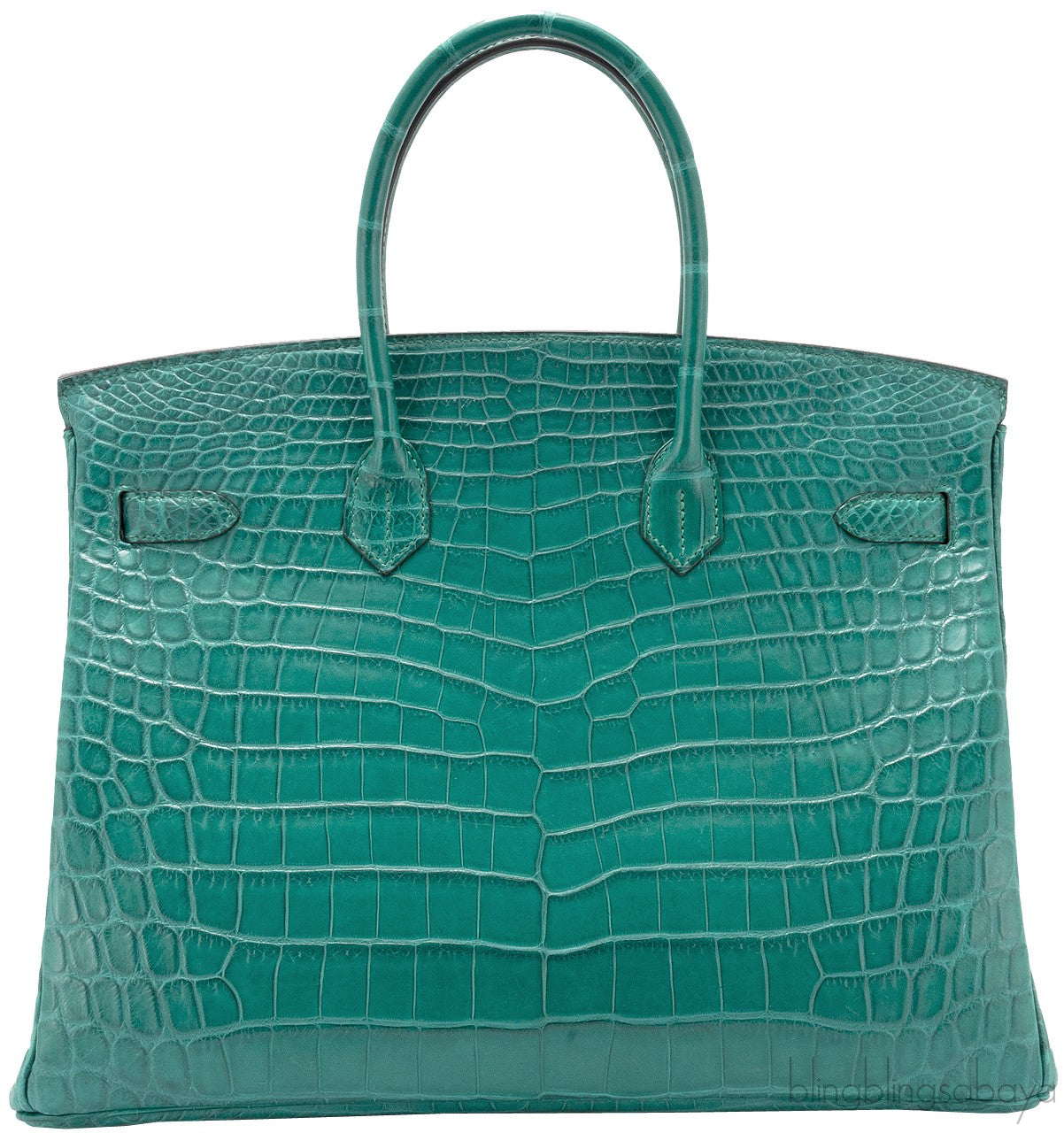 Birkin 35 Malachite Matte Crocodile