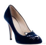 Kitty Velvet Pumps