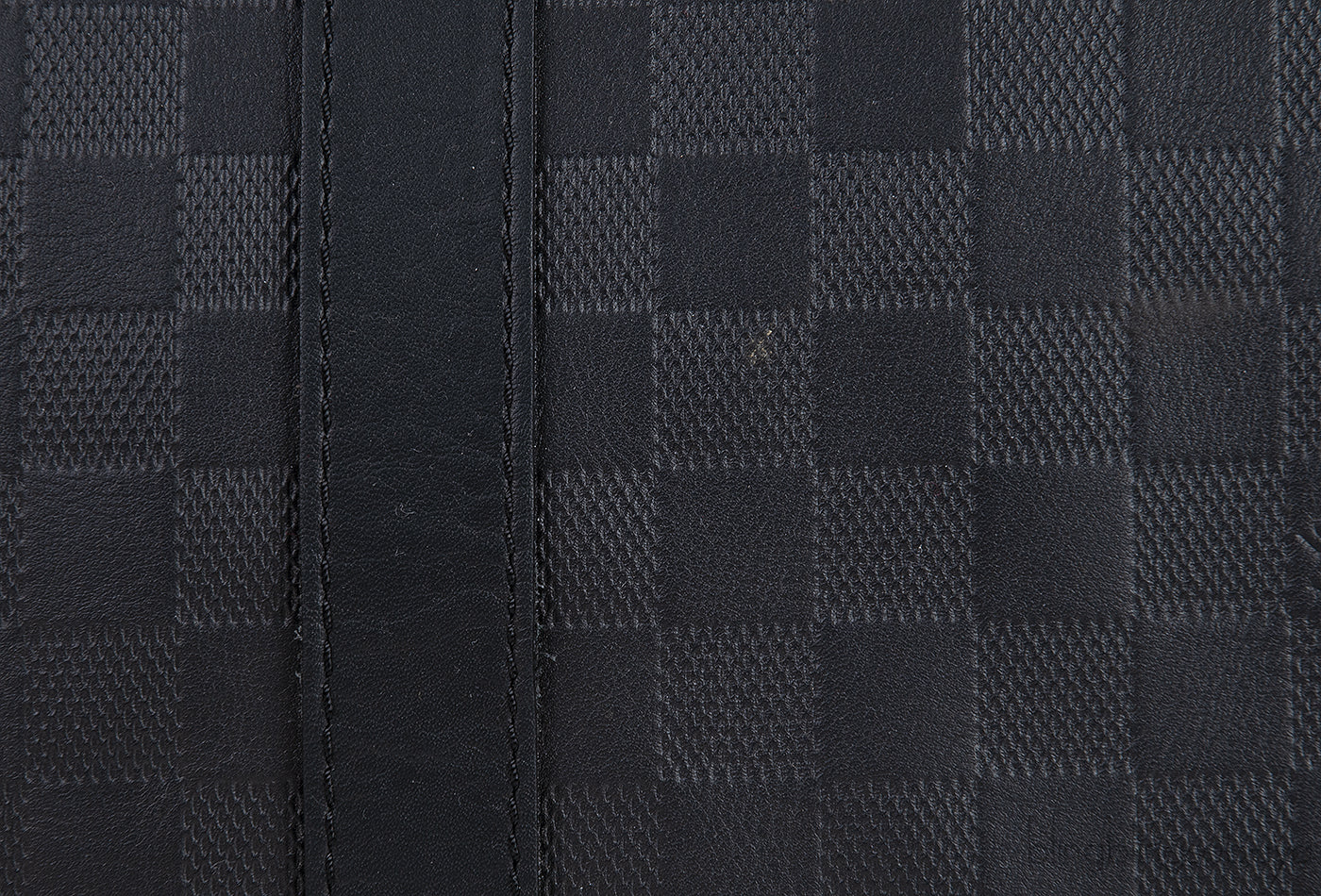 Louis Vuitton Black Damier Infini Leather Keepall Bandouliere 55 Bag
