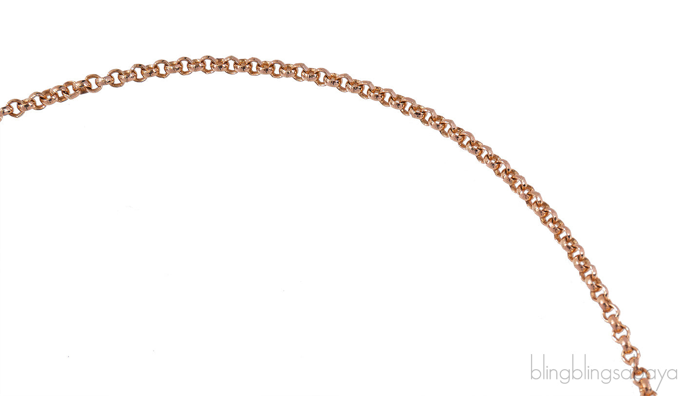 Hermes Clou de Forge Rose Gold Diamond Pendant