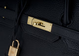 Birkin 35 Black Taurillon Clem GHW