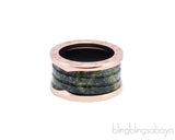 B.Zero1 Rose Gold Marble Ring