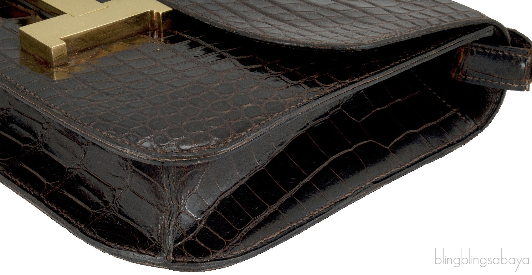Vintage Constance Brown Crocodile