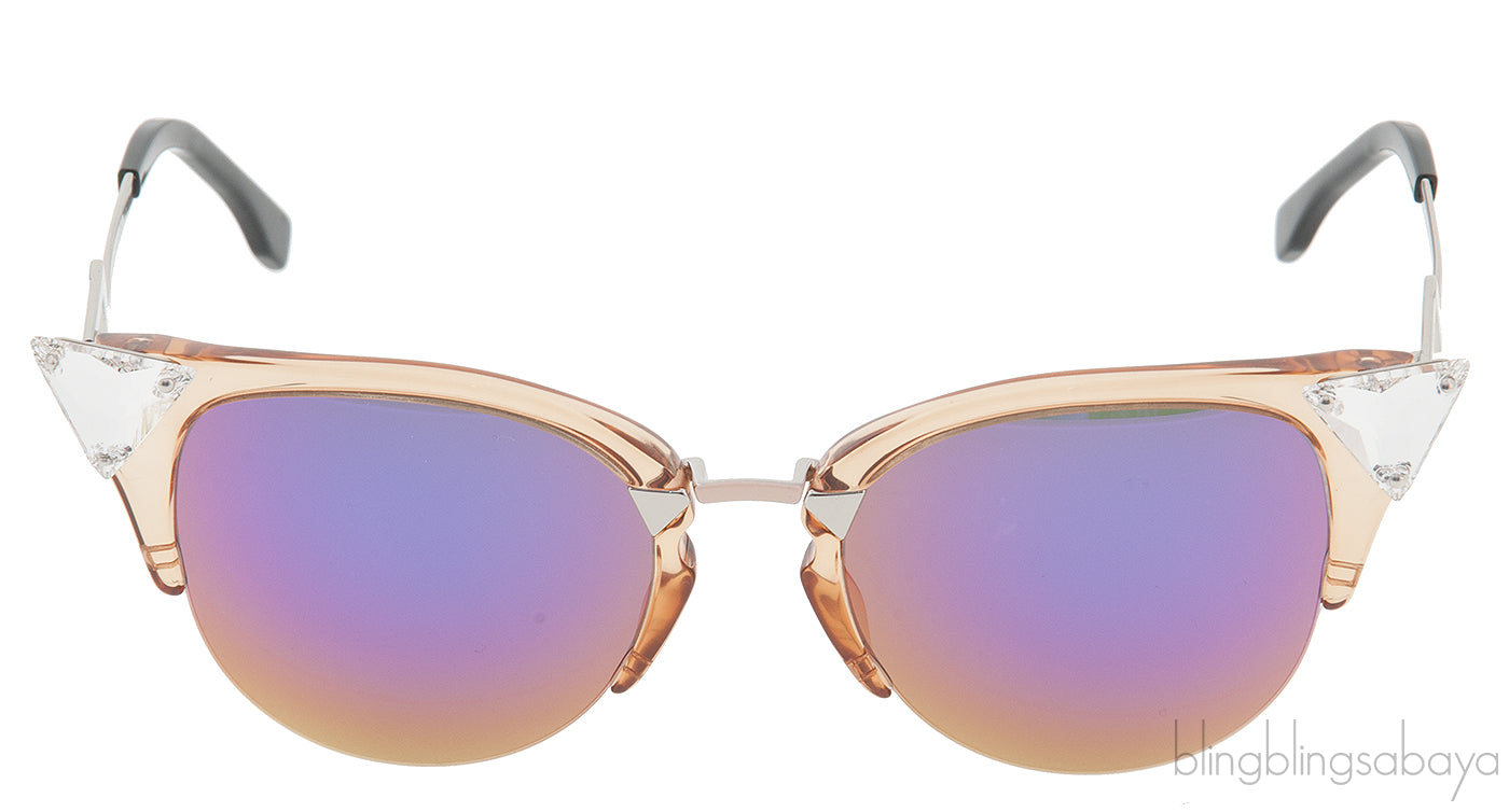 Fendi FF0041/s Peach Cat Eye Sunglasses