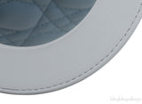Christian Dior Lady Dior Two Tone Slate Blue And Grey Cannage Shoulder Bag