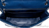 Blue Indigo Patent Chevron Maxi Bag