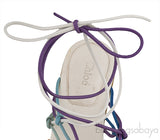 Jamie Multicolor Knotted Ankle-wrap Sandals