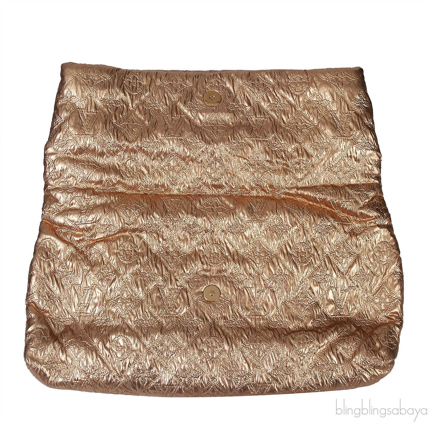 Monogram Lame Limelight Clutch