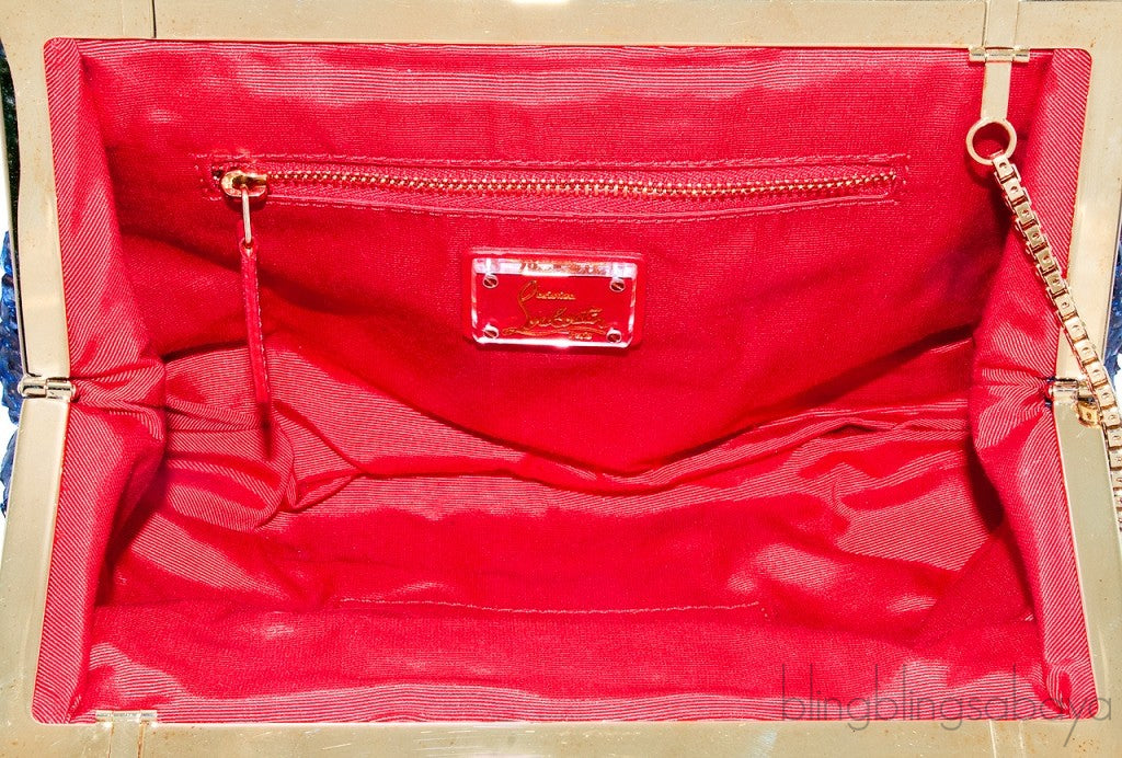Python Loubi Clutch Bag