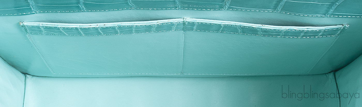 Glazed Crocodile Lunchbox Large Tiffany Blue Bag