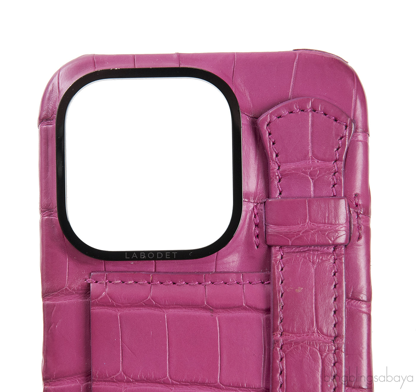 Card Holder Strap Iphone 15 Case Alligator Pink