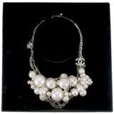 CC Pearl Cluster Necklace
