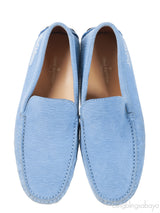 Louis Vuitton Light Blue Epi Suede Men\'s Loafer