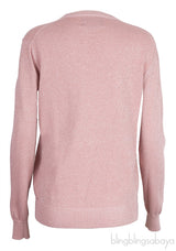 Metallic Pink Sequin Lip Sweatshirt